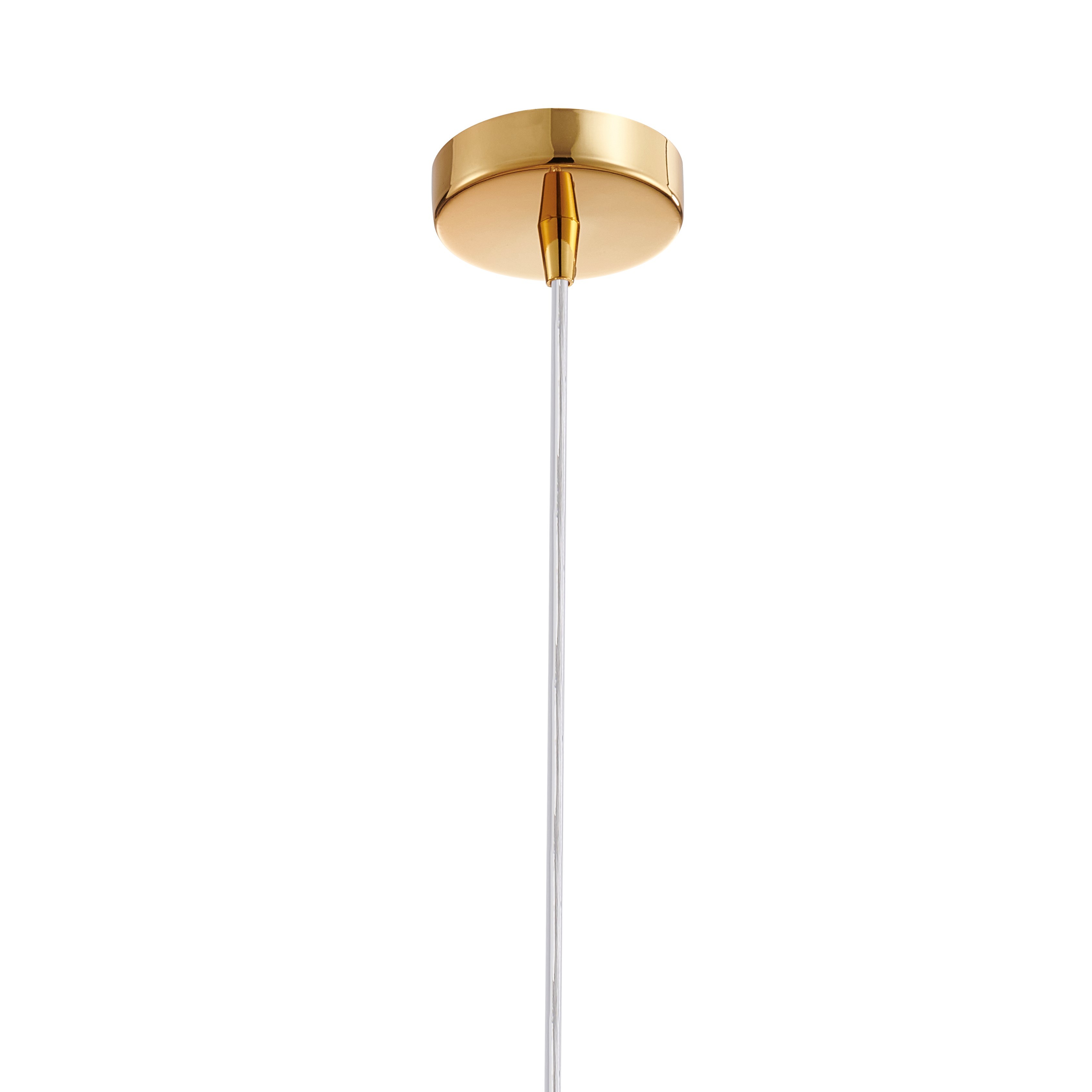Подвесной светильник Favourite Funnel 2880-1P, 1xE27x60W, прозрачный, золотой - фото 2