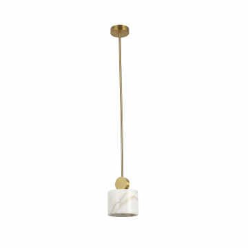 Подвесной светильник Favourite Opalus 2910-1P, 1xE27x60W, бронзовый, белый - миниатюра 2