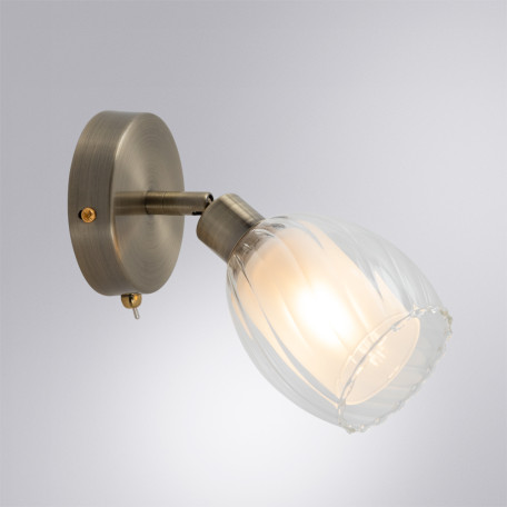 Настенный светильник с регулировкой направления света Arte Lamp Biham A3184AP-1AB, 1xE14x40W - миниатюра 2