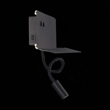 Настенный светодиодный светильник с регулировкой направления света с дополнительной подсветкой с полкой ST Luce Pinaggio SL1576.401.02, LED 6W 4000K 470lm - миниатюра 22