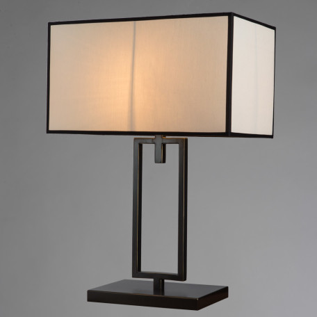 Настольная лампа Divinare Porta 5933/01 TL-1, 1xE27x40W, черный, бежевый, металл, текстиль - фото 2