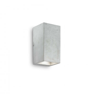 Настенный светильник Ideal Lux KOOL AP2 141275, 2xGU10x15W, серый, металл, бетон