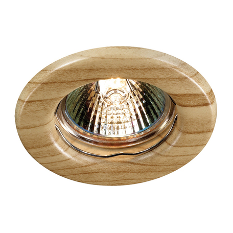 Встраиваемый светильник Novotech Spot Wood 369713, 1xGU5.3x50W, коричневый, металл - миниатюра 1