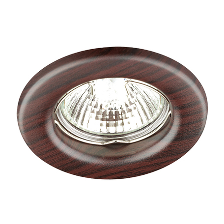 Встраиваемый светильник Novotech Spot Wood 369715, 1xGU5.3x50W, коричневый, металл