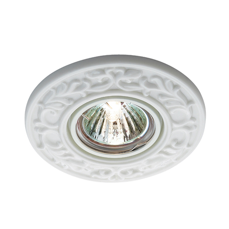 Встраиваемый светильник Novotech Spot Farfor 369868, 1xGU5.3x50W, белый, керамика - миниатюра 1