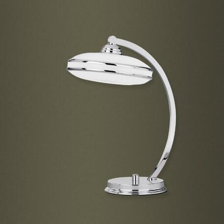Настольная лампа Kutek Esprit ESP-LG-1(C), 1xE27x60W, хром, белый, металл, стекло - миниатюра 1