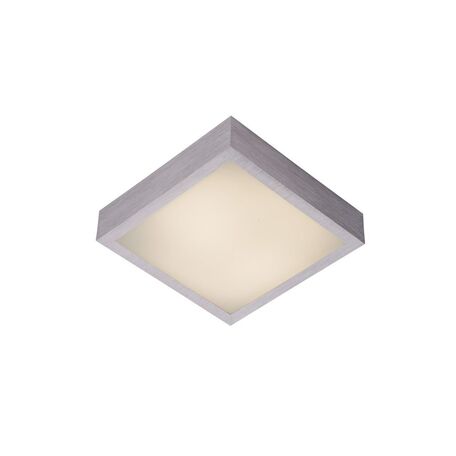 Потолочный светодиодный светильник Lucide Casper 79167/12/12, LED 12W 3000K 900lm CRI80, матовый хром, металл с пластиком - миниатюра 1