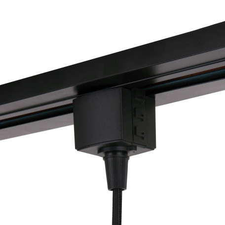 Основание светильника для трековой системы Elektrostandard Коннектор для подвеса TRLM-1-BK /Коннектор для однофазного шинопровода черный (a051728)
