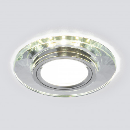 Встраиваемый светильник Elektrostandard Mirror 2228 MR16 a044295, 1xG5.3x35W + LED 3W в зависимости от используемых лампочекlm CRIв зависимости от используемых лампочек