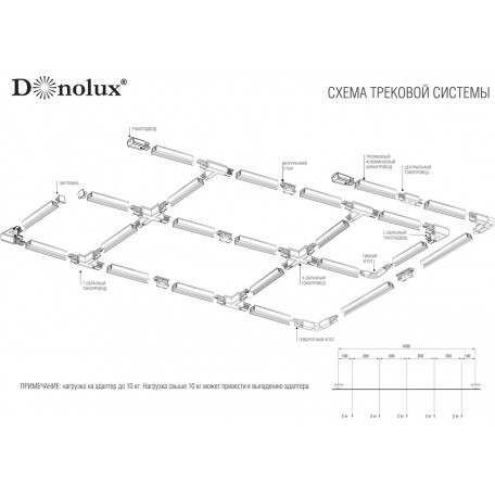 Схема с размерами Donolux DL0101102