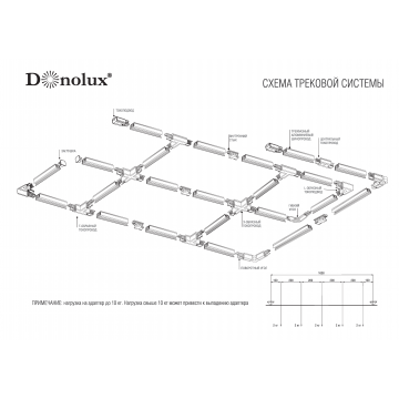 Схема с размерами Donolux DL0201183