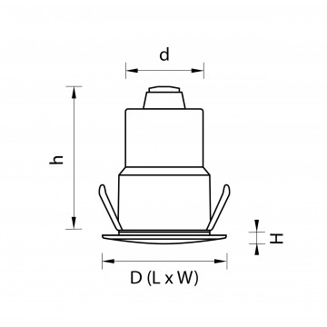 Схема с размерами Lightstar ip384318