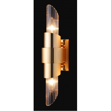 Настенный светильник Crystal Lux JUSTO AP2 GOLD 2130/402, 2xE14x60W - миниатюра 1