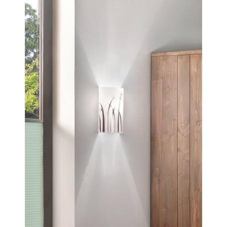 Настенный светильник Eglo Rivato 92742, 1xE14x42W, хром, металл, стекло - миниатюра 2
