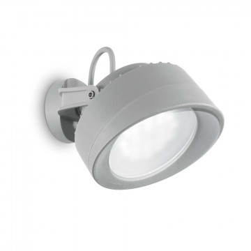 Настенный светильник с регулировкой направления света Ideal Lux TOMMY AP1 GRIGIO 145327, IP66, 1xGX53x7W, серый, пластик