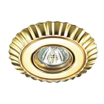 Встраиваемый светильник Novotech Spot Ligna 370274, 1xGU5.3x50W, золото, металл