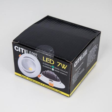 Встраиваемый светодиодный светильник Citilux Каппа CLD0057N, LED 7W 4000K 550lm - миниатюра 6