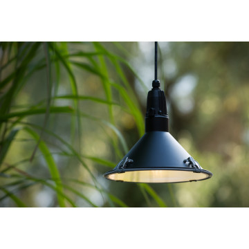 Подвесной светильник Lucide Tonga 79459/25/30, IP44, 1xE27x24W, черный, металл, стекло - миниатюра 2