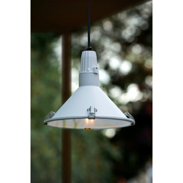 Подвесной светильник Lucide Tonga 79459/25/31, IP44, 1xE27x24W, белый, металл, стекло - миниатюра 4