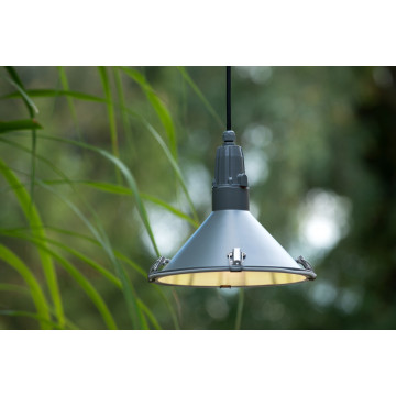 Подвесной светильник Lucide Tonga 79459/25/36, IP44, 1xE27x24W, серый, металл, стекло - миниатюра 2