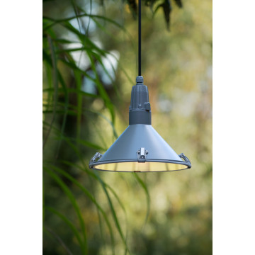 Подвесной светильник Lucide Tonga 79459/25/36, IP44, 1xE27x24W, серый, металл, стекло - миниатюра 3