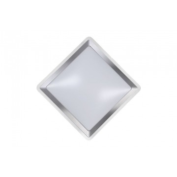 Потолочный светодиодный светильник Lucide Gently 79172/12/12, LED 12W 3000K 900lm CRI80, матовый хром, металл с пластиком, пластик - миниатюра 2