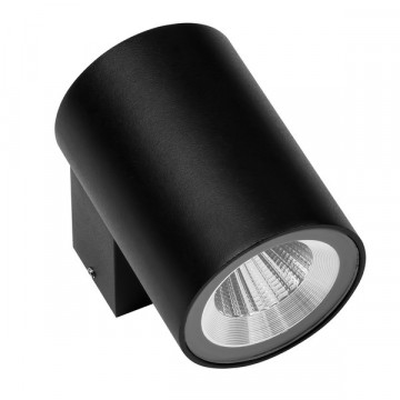 Настенный светодиодный светильник Lightstar Paro 350674, IP65, LED 8W 4000K 600lm, черный, металл
