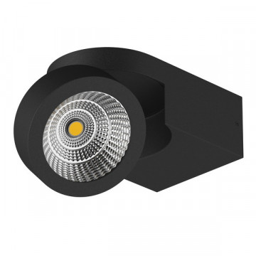 Потолочный светодиодный светильник с регулировкой направления света Lightstar Snodo 055173, LED 10W 3000K 980lm, черный, металл