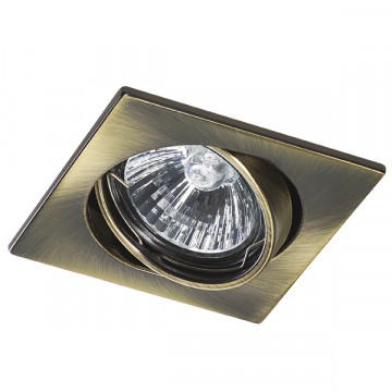 Встраиваемый светильник Lightstar Lega 16 011941, 1xGU5.3x50W, бронза, металл
