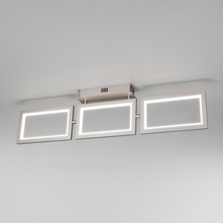 Потолочный светодиодный светильник Eurosvet Maya 90223/3 матовое серебро (a050148), LED 30W 4200K 2100lm CRI>80