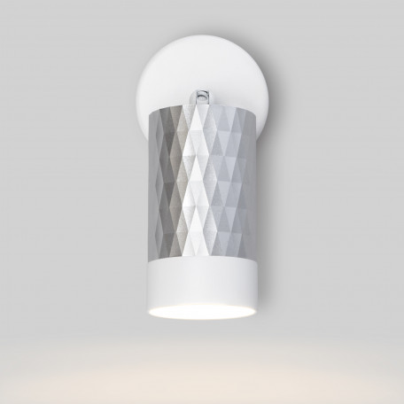 Настенный светильник с регулировкой направления света Eurosvet Mizar 20088/1 белый/серебро (a050498), 1xGU10x35W - миниатюра 2