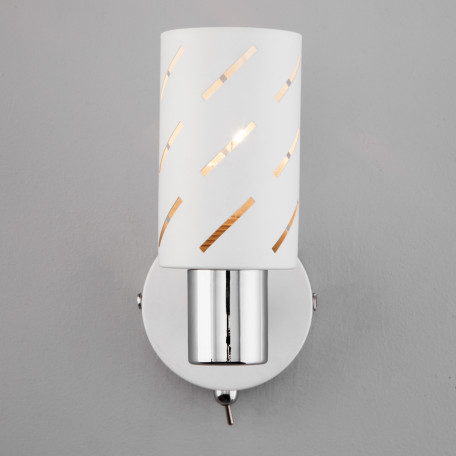 Настенный светильник с регулировкой направления света Eurosvet Fente 20090/1 белый/хром (a050198), 1xE14x40W - миниатюра 2