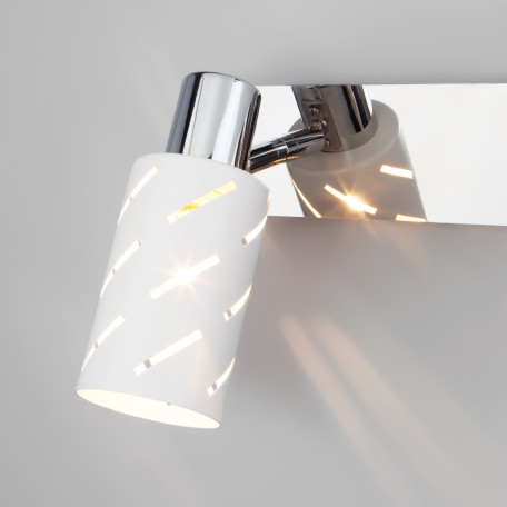 Настенный светильник с регулировкой направления света Eurosvet Fente 20090/3 белый/хром (a050202), 3xE14x40W - миниатюра 3