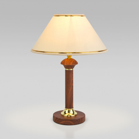 Настольная лампа Eurosvet Lorenzo 60019/1 орех (a052038), 1xE27x40W - миниатюра 1