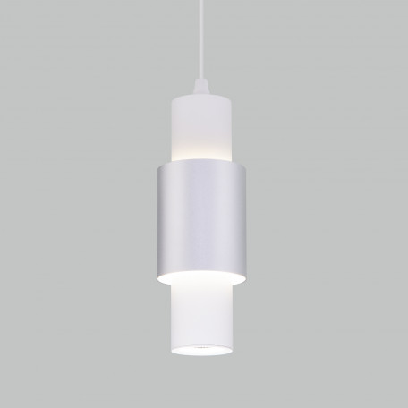Подвесной светодиодный светильник Eurosvet Bento 50204/1 LED белый/матовое серебро (a051716), LED 13W 4200K 900lm CRI>80