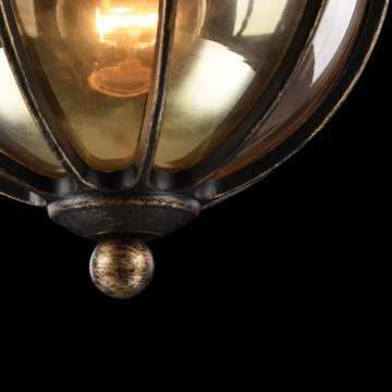 Подвесной светильник Maytoni Champs Elysees S110-35-01-R, IP44, 1xE27x100W, черный с золотой патиной, янтарь, металл, металл со стеклом - миниатюра 6