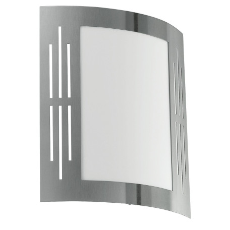 Настенный светильник Eglo City 82309, IP44, 1xE27x60W, сталь, металл с пластиком, пластик