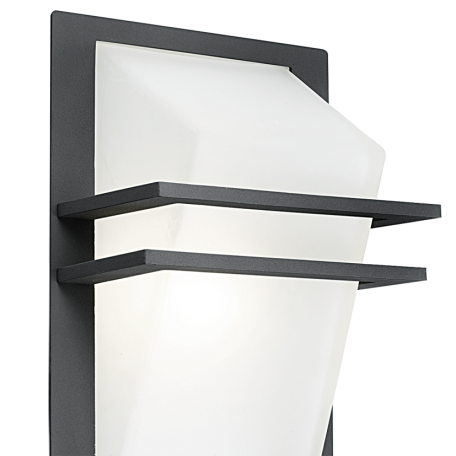 Настенный светильник Eglo Park 83433, IP44, 1xE27x60W, серый, белый, металл, стекло - миниатюра 4