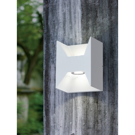 Настенный светодиодный светильник Eglo Morino 93318, IP44, LED 5W 3000K 720lm, белый, металл - миниатюра 2