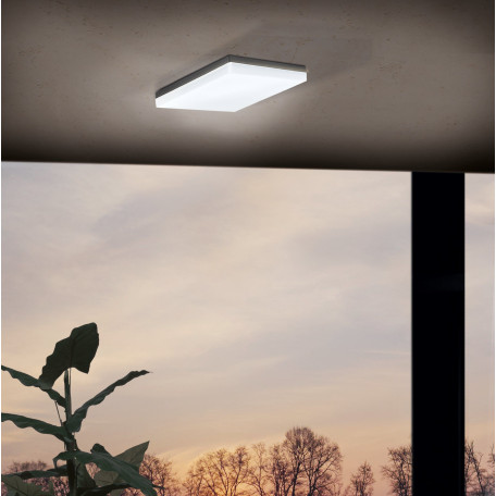 Настенный светодиодный светильник Eglo Sonella 94872, IP44, LED 8,2W 3000K 820lm, серый, пластик - миниатюра 3