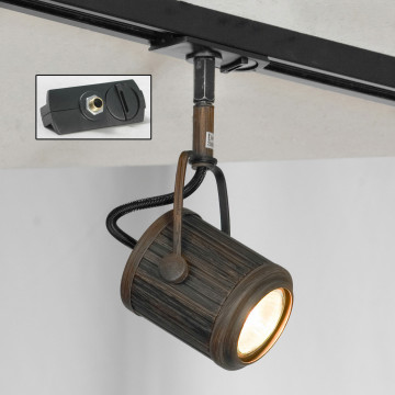 Светильник для трековой системы Lussole Loft Clifton LSP-9131-TAB, IP21, 1xGU10x50W