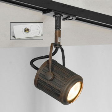 Светильник для трековой системы Lussole Loft Clifton LSP-9131-TAW, IP21, 1xGU10x50W