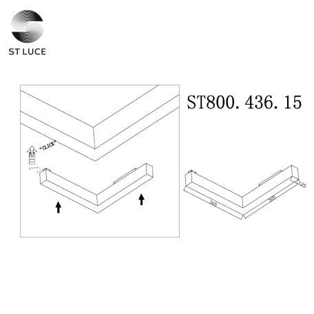 Схема с размерами ST Luce ST800.436.15