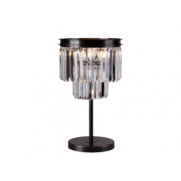 Настольная лампа Newport 31101/T black+gold (М0054994), 1xE14x60W, черный, прозрачный, металл, хрусталь