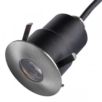 Встраиваемый в уличное покрытие светодиодный светильник Lightstar Ipogeo 384315, IP65, LED 5W 3000K 280lm, холодный стальной, металл