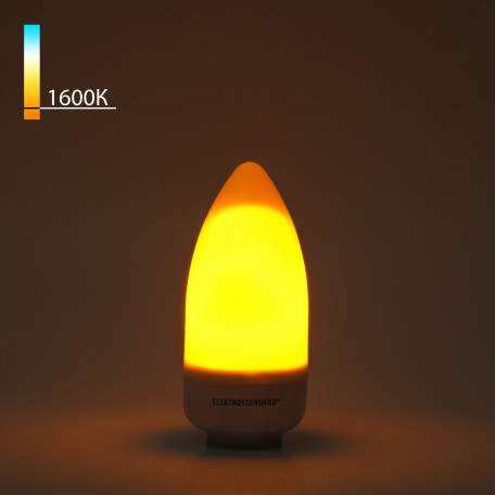 Галогенная лампа Elektrostandard пламя BLE1436 a055882 E14 3W, 1600K (теплый) CRI>35