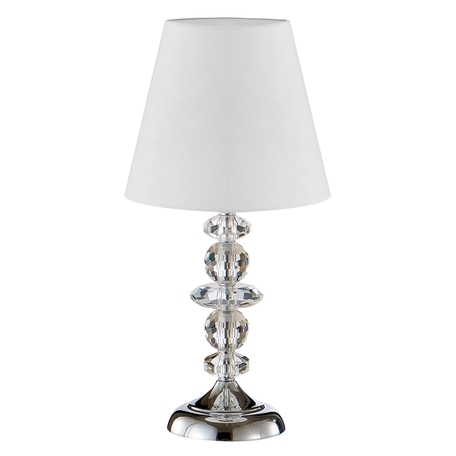Настольная лампа Crystal Lux ARMANDO LG1 CHROME 0180/501, 1xE14x60W