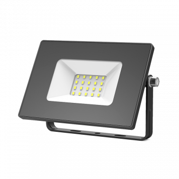 Светодиодный прожектор Gauss Elementary 613100320, IP65, LED 20W 6500K 1380lm CRI>75, черный, металл, металл со стеклом