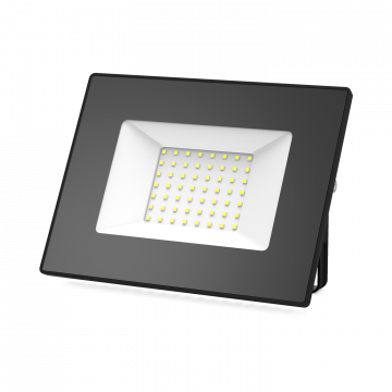 Светодиодный прожектор Gauss Elementary 613100350, IP65, LED 50W 6500K 3500lm CRI>75, черный, металл, металл со стеклом - миниатюра 2