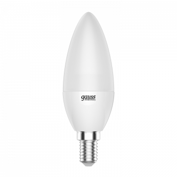 Светодиодная лампа Gauss Elementary 33116 свеча E14 6W, 3000K (теплый) CRI>80 180-240V, гарантия 2 года - миниатюра 2